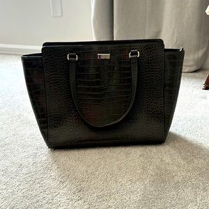 Kate Spade Bristol Croc Tote Gray